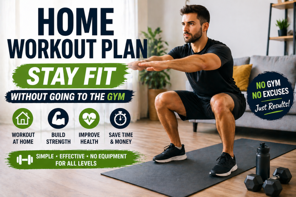 Home Workout Plan: Stay Fit Without Going to the Gym