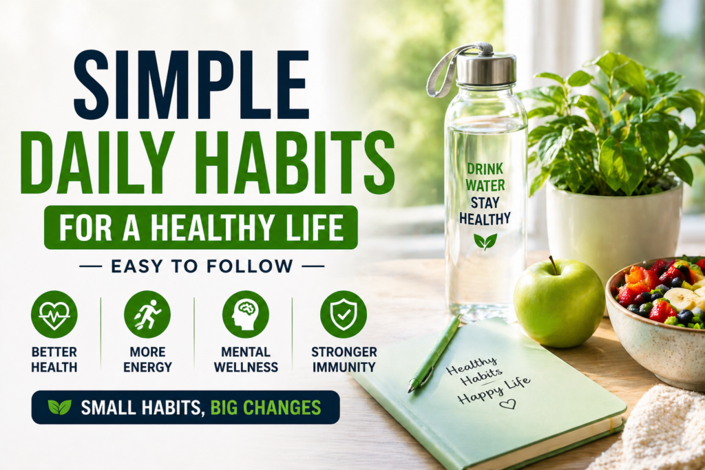Simple Daily Habits for a Healthy Life (Easy to Follow)
